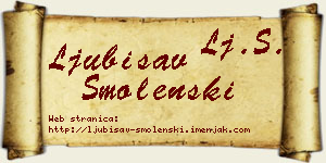 Ljubisav Smolenski vizit kartica